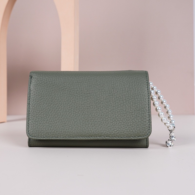 แฟชั่นใหม่กระเป๋าสตางค์หนังแท้สุภาพสตรีผู้ถือบัตรมัลติฟังก์ชั่ชั้นแรก หนังวัว ความจุขนาดใหญ่กระเป๋าเหรียญ - รูปที่ 5