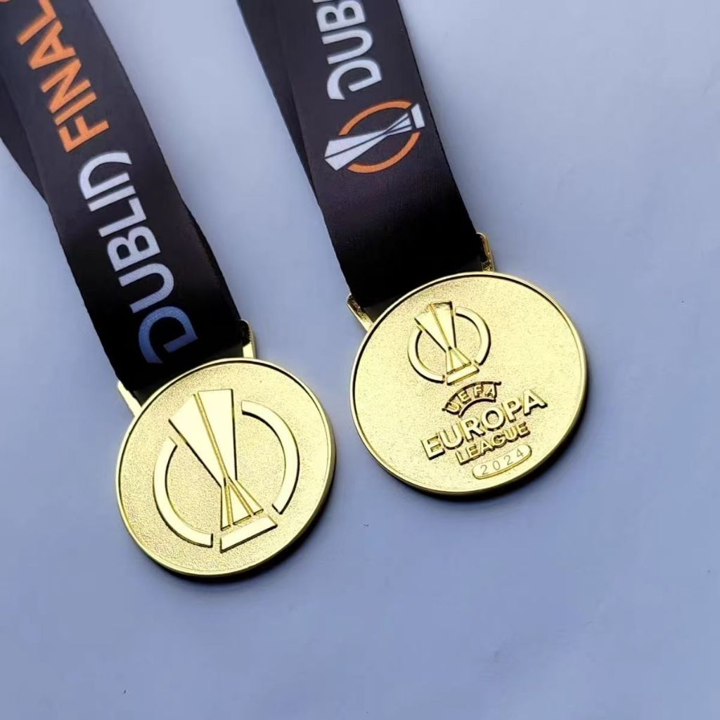 2017-2024 UEFA Europa League Gold Medal Atalanta Sevilla Manchester United Chelsea Fans Gift Footbal