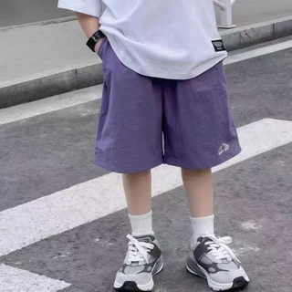 Croc Boyz พร้อมส่ง กางเกงเด็กชายแฟชั่น ขาสั้น สีสดใส ลำลองฤดูร้อน ไซส์ 120-160
