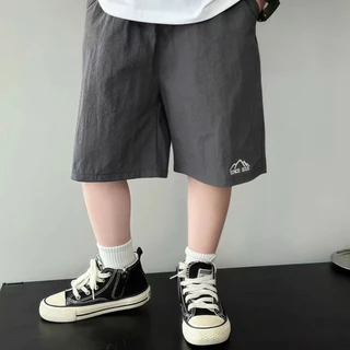 Croc Boyz พร้อมส่ง กางเกงเด็กชายแฟชั่น ขาสั้น สีสดใส ลำลองฤดูร้อน ไซส์ 120-160