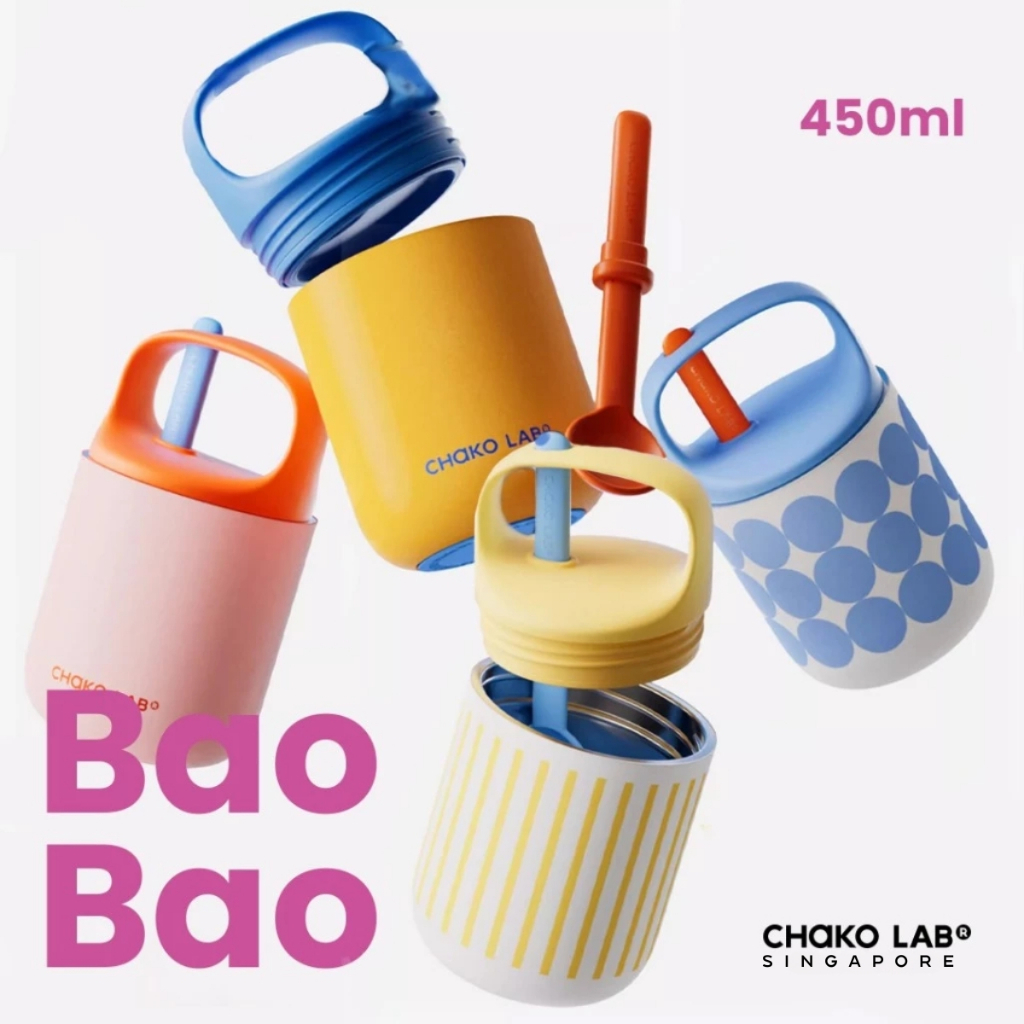 Chakolab ถ้วยเก็บความร้อนอาหารเช้า 450 มล. ถ้วยเติมข้าวโอ๊ตโยเกิร์ตมูลค่าสูงแบบพกพาพร้อมฝาปิดและช้อน