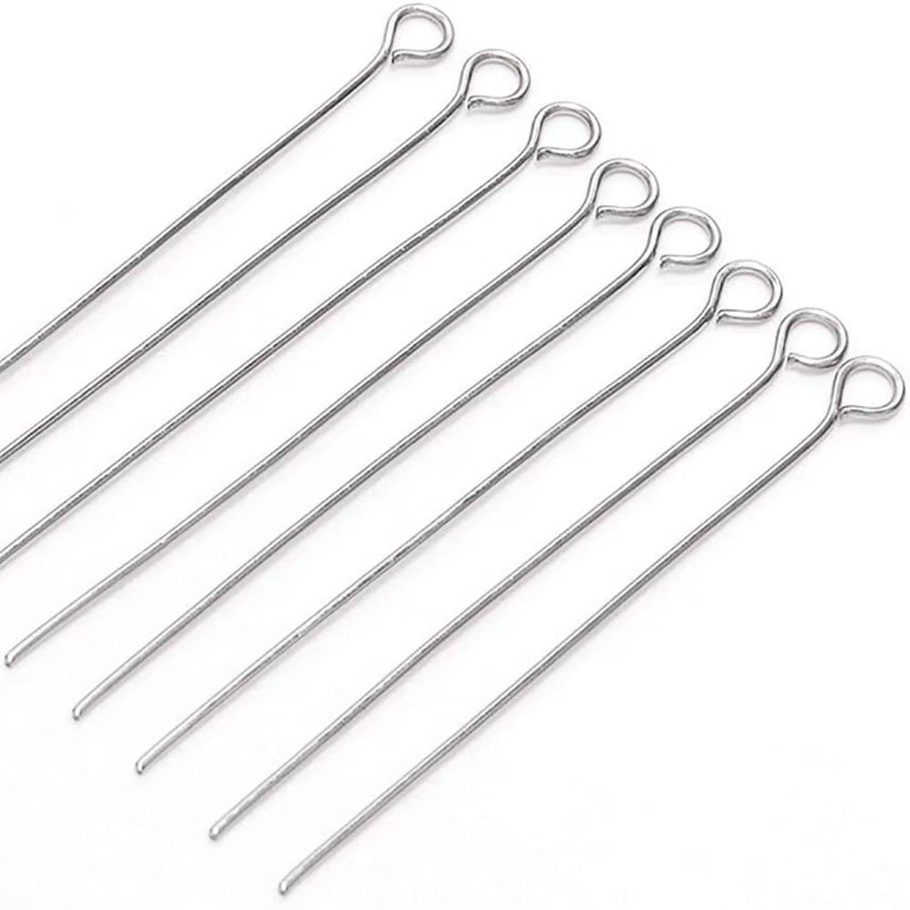 100 ชิ้นของ 15-70 มม.สแตนเลสรูป 9 เข็มสําหรับเครื่องประดับทําอุปกรณ์เสริม DIY - รูปที่ 2