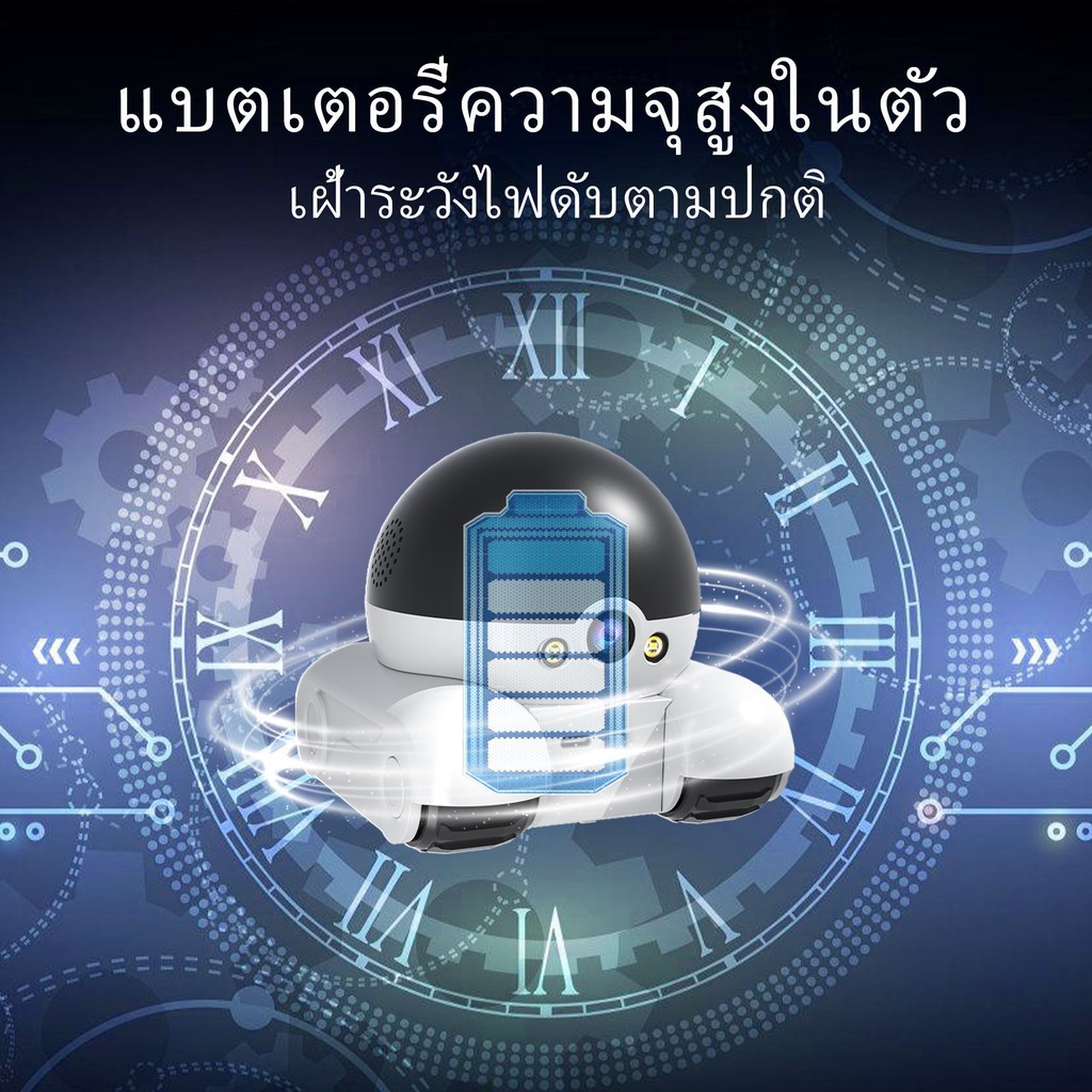 กล้องสัตว์เลี้ยง Elder Monitor Wifi 4G เสียงสองทาง 360 องศาหมุนแมวสุนัขสมาร์ทหุ่นยนต์ cam คนรักสัตว์เลี้ยง Center