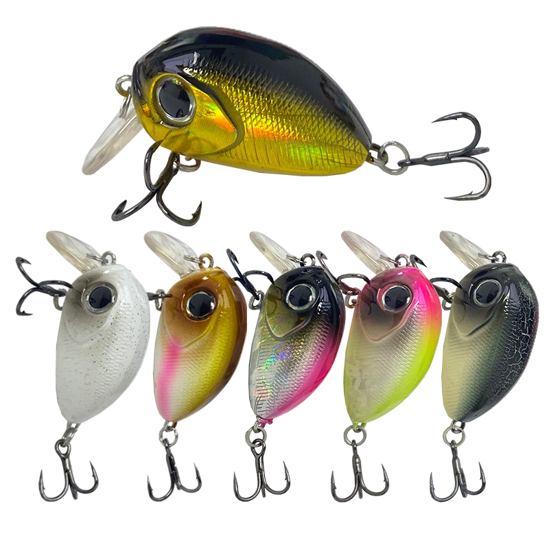 35 มม. 3.7 กรัม Mini Crankbait เหยื่อตกปลาเหยื่อแข็ง