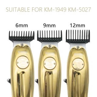 สําหรับ Kemei KM-5027 1949 5098 9163 5021 Etc. ที่กันจอนผมจํากัดหวีสากลยามดําช่างทําผมคู่มือตัดผม