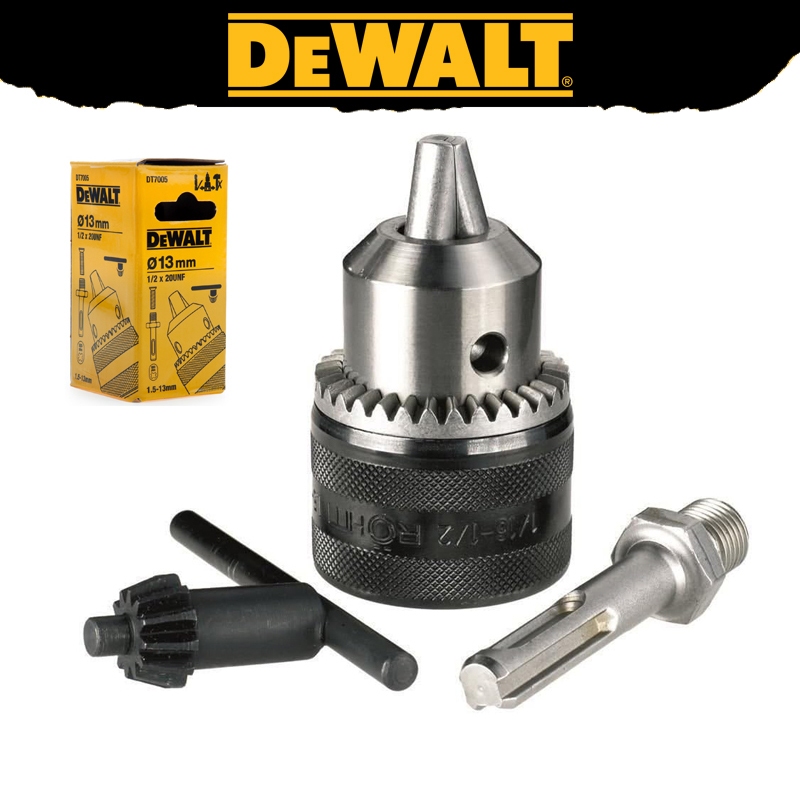 Dewalt DT7005 Keyed Chuck 1.5-13 มม.1/2 x 20 UNF SDS-Plus อะแดปเตอร์ Chuck Key Power เครื่องมือสิ่งที่แนบมา