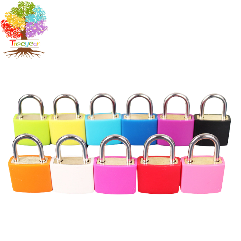 Montessori  ล็อคขนาดเล็กที่มีสีสันการเรียนรู้ปลดล็อคเกมสำหรับเด็กปฐมวัย Key Lock ของเล่นประสาทสัมผัส