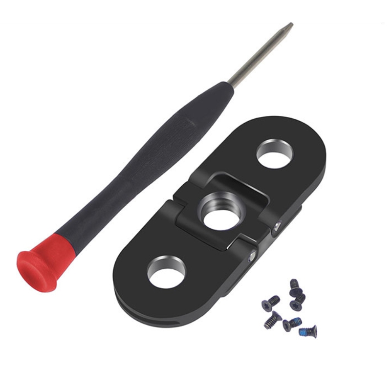 อะแดปเตอร์ยึดขาตั้งกล้องแบบโลหะพร้อมพอร์ตคู่ รูเกลียว 1/4 นิ้ว ฐานพับได้สำหรับกล้อง GoPro 13 12 11 10 9 8/Max Sports Camera อุปกรณ์เสริมอะลูมิเนียมอัลลอยด์ - รูปที่ 4