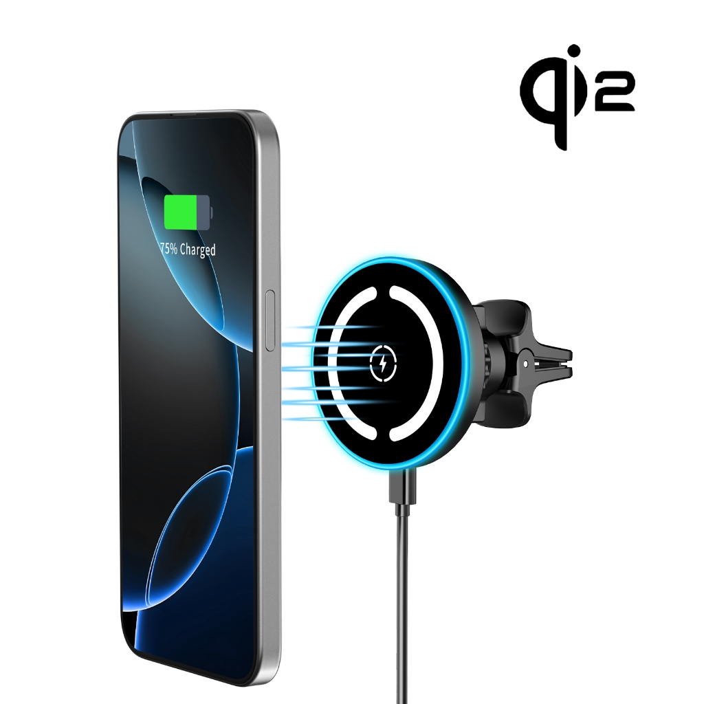 Magsafe Car Mount Charger-15W Wireless Car Charger สําหรับ iPhone 15/14/13/12 Series