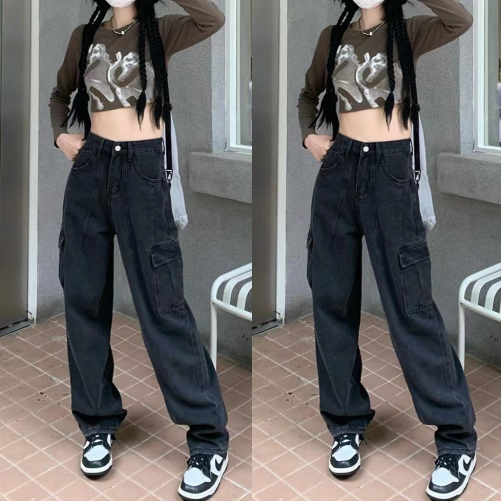 กางเกงยีนส์ชายเล็กกึ่งเดฟ ผ้ายืด เลเซอร์ หน้าตัก ขนาด28-34 รัดรูป หลวม มีสไตล์