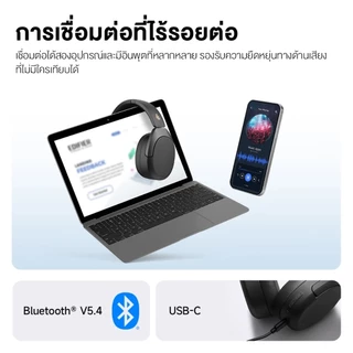 Edifier W830NB หูฟังแบบครอบหู ไร้สาย Hybrid ANC -45dB บลูทูธ 5.4 เวลาใช้งานสูงสุด 94 ชั่วโมง Hi-Res Wireless Audio พร้อมไมโครโฟนในตัว รองรับการเชื่อมต่อ 2 อุปกรณ์
