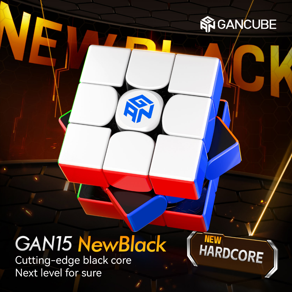 Gan 15 NewBlack Magnetic Cube Ultra Smooth ทนทาน Flagship Smoothing Spring สําหร