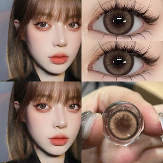 {เกรด -0.00~-6.00} UYAAI คอนแทคเลนส์สายตาสั้น สีน้ําตาล ขนาด 14.0 มม.