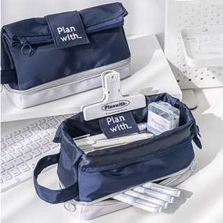 กล่องดินสอความจุขนาดใหญ่ สไตล์เรียบง่าย กล่องเก็บเครื่องเขีย…