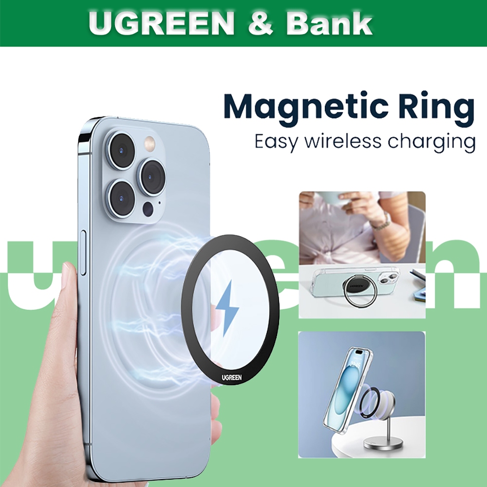 Ugree n สติ๊กเกอร์วงแหวนโลหะสําหรับเครื่องชาร์จไร้สาย Mag สินค้านี้เป็นวงแหวนโลหะ