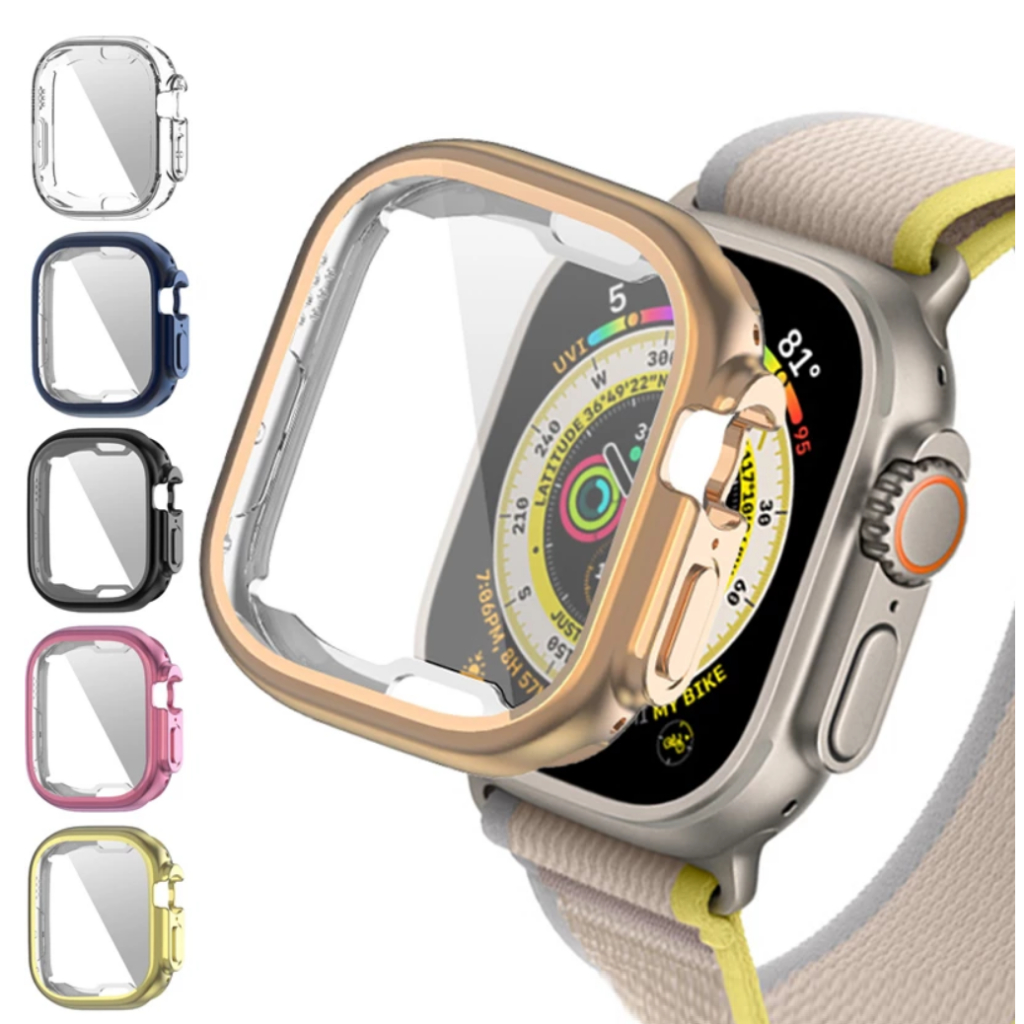 เคสป้องกันเต็มรูปแบบ สําหรับ เคส Compatible For apple watch Ultra 49 มม. Series 8 Series 7 6 SE 5 4 