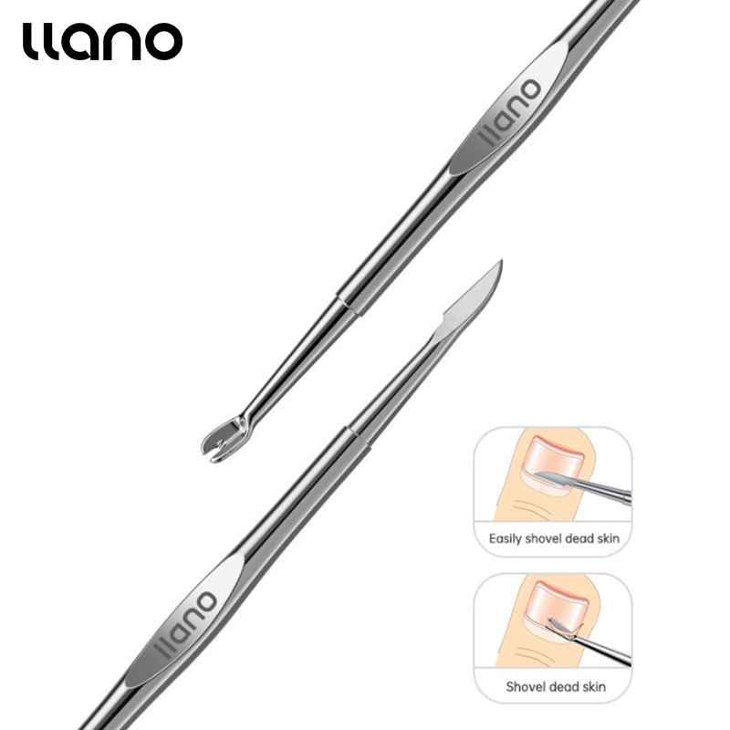 Llano อุปกรณ์เครื่องมือสแตนเลสสําหรับใช้ในการทําความสะอาดหนังกําพร้าเล็บ