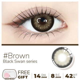 คอนแทคเลนส์ [องศา -0.75 ~ -4.00] UYAAI คอนแทคเลนส์สีน้ําตาล คอนแทคเลนส์สีธรรมชาติ นิ่ม คอนเทคเลนสายตาสั้น 14.0 มม.