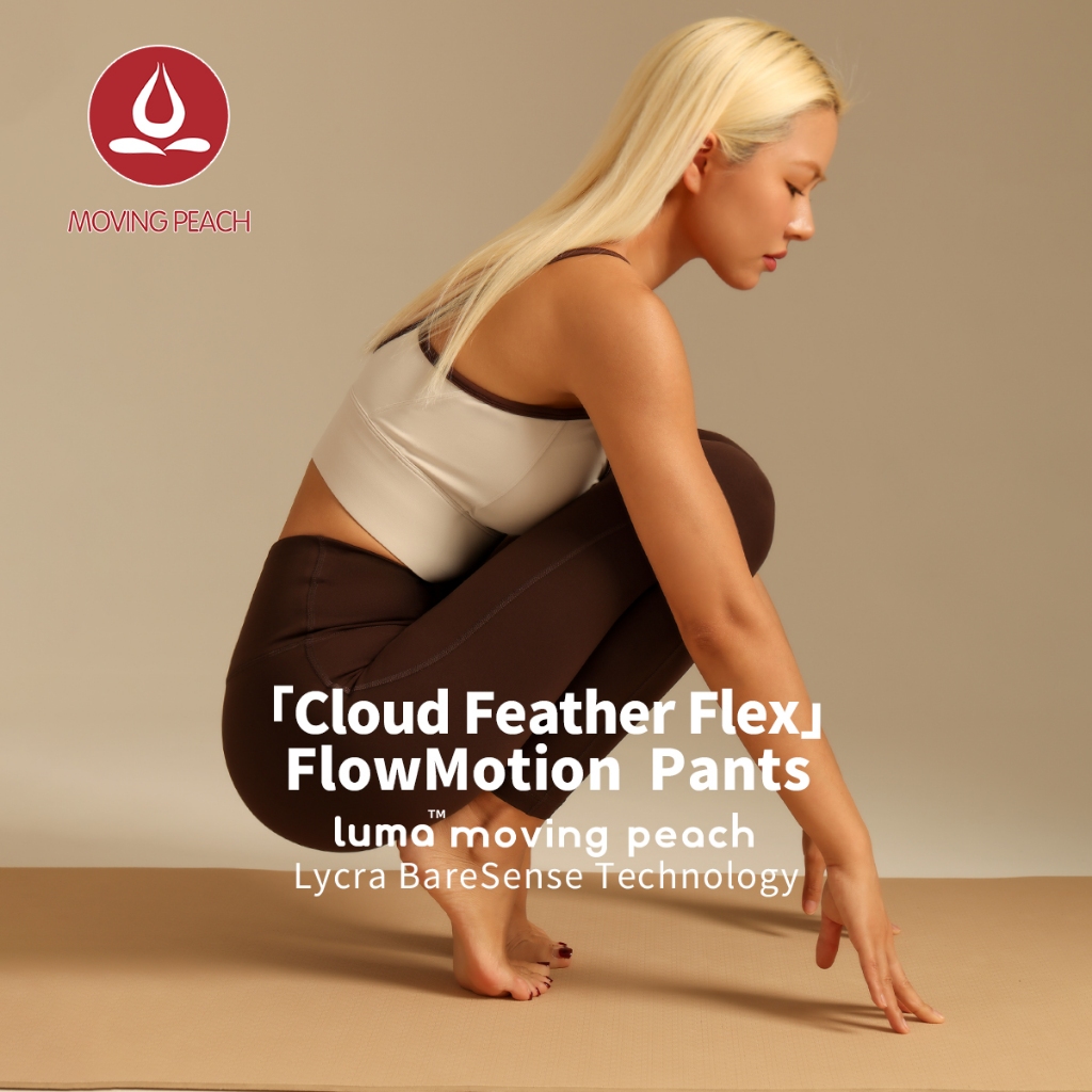 Moving Peach ผู้หญิงโยคะกางเกงขายาว Comfort เอวสูง Butt Lifting พิลาทิส Tights กีฬา Gym สวมใส่ทุกวัน