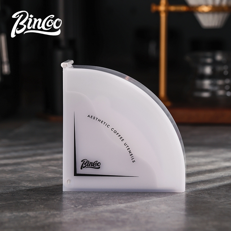 Bincoo กระดาษกรองกล่องกระดาษกรองกาแฟกล่องเก็บ V60 Universal V01/V02 กระดาษกรองกันฝุ่น