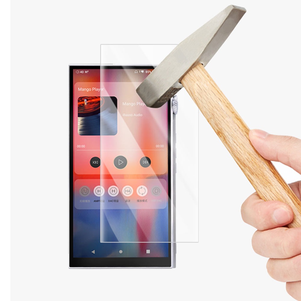 9h ความแข็งพรีเมี่ยมป้องกันกระจกนิรภัยป้องกันหน้าจอฟิล์มสําหรับ iBasso DX340 DX320max DX320