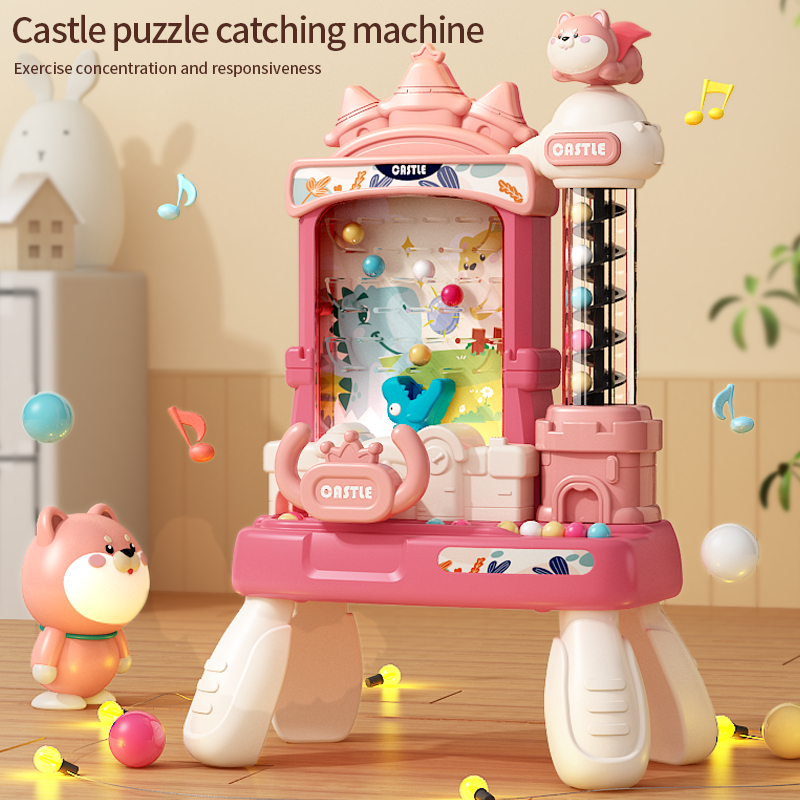 เด็ก Pinball ของเล่น pinball เครื่องเด็กจับ Doudou ไฟฟ้า Catcher สําหรับเด็กชายและเด็กหญิง 接豆机