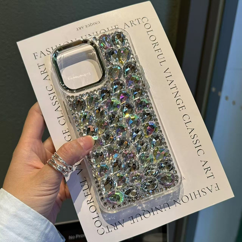สําหรับ OPPO Reno 13 14 12 11 F 10 5F 8T 8Z 7Z 6Z A3 A5 A6 Pro A3X ค้นหา X8 Pro A78 A58 เคสโทรศัพท์ Full Rhinestone ฝาครอบหรูหรา Bling