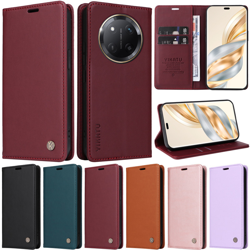หรูหราปลอกสําหรับ Huawei P30 Lite P20 Lite Honor X7C X9C 200 Pro X6B 200 Lite 200 SmartX 6A X7A X8A X9A X6 X7 X8 X9 Y9 Prime 2019 หนังกระเป๋าสตางค์