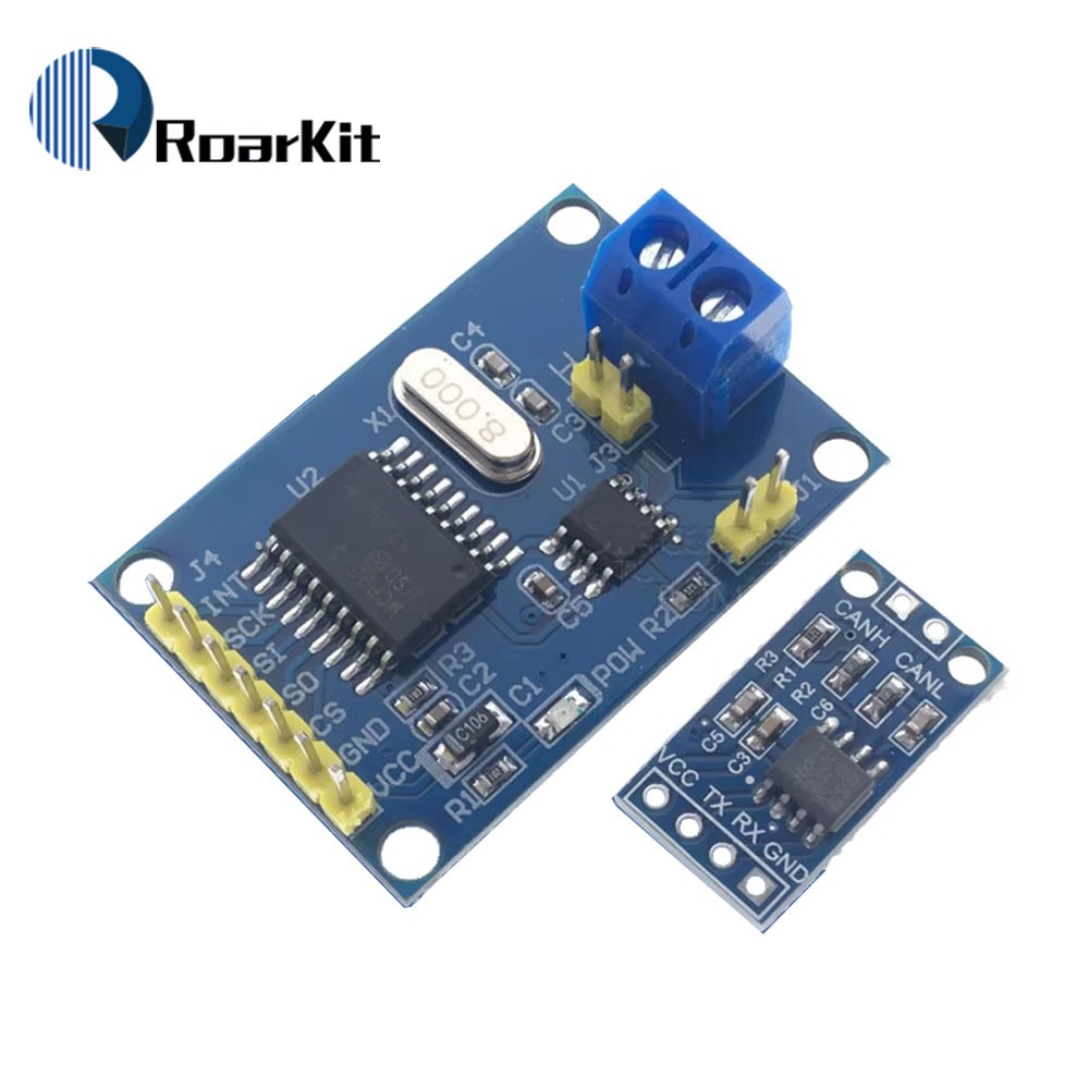 MCP2515 CAN Bus Driver โมดูลบอร์ด TJA1050 ตัวรับสัญญาณ SPI สําหรับ 51 MCU ARM Controller โมดูลอินเทอร์เฟซสําหรับ Arduino DIY ชุดใหม่