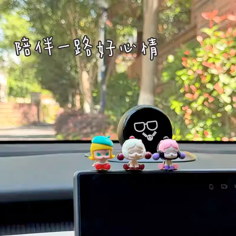 Popmart Popbean Car Desk Cute Small Jewelry Life Decorative (แถมกาวนาโน)