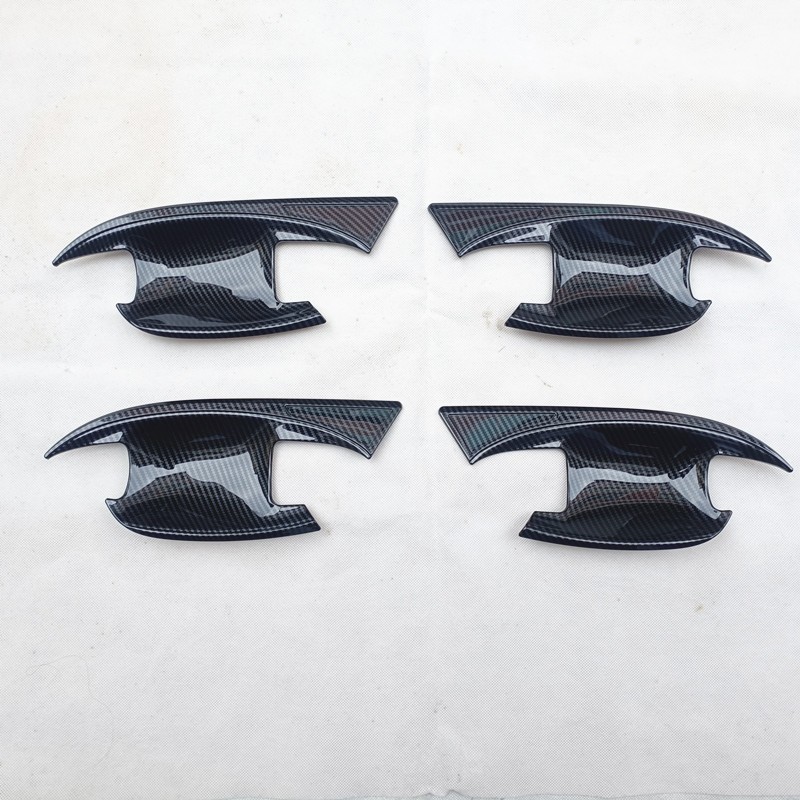 สําหรับ Chery Chirey Omoda 5 FX C5 2023 2024 2025 2026 รถอุปกรณ์เสริมประตู Handle ชาม Trim พลาสติกเลียนแบบคาร์บอนไฟเบอร์