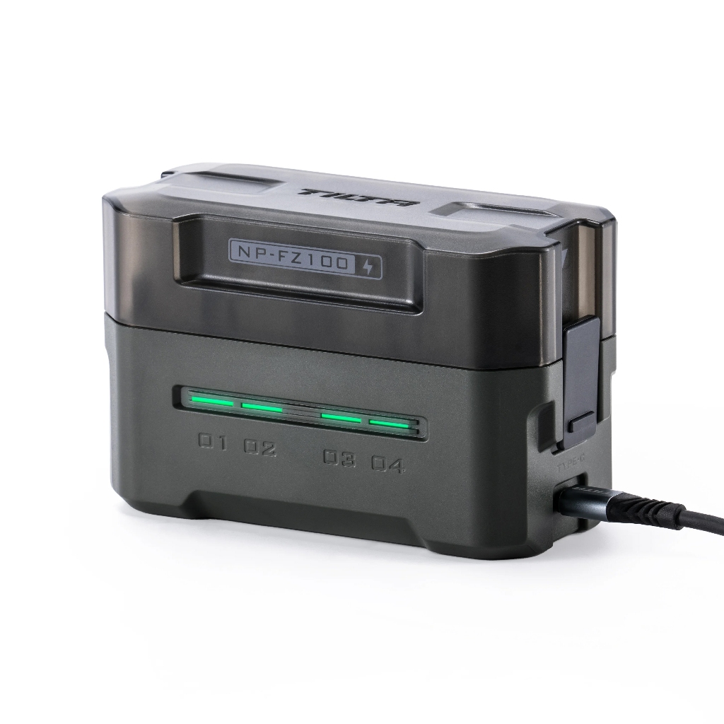 Tilta Portable Charging Station for NP-FZ100 (4 Channel) – Green สถานีชาร์จแบบพกพา สําหรับ NP-FZ100 (4 ช่อง) – สีเขียว