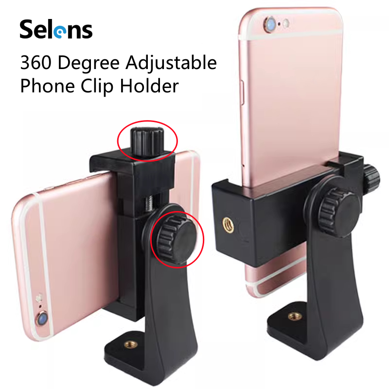 เซเลนส์ ขาตั้งกล้องเมาคลิปโทรศัพท์360องศาสากลโทรศัพท์มือถือยึดอะแดปเตอร์