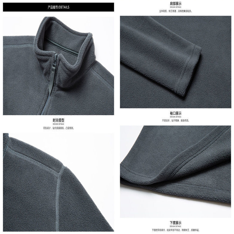 [AKL] ฤดูใบไม้ร่วงและฤดูหนาว เสื้อฮู้ด สีทึบ กำมะหยี่สองด้าน คอปกมีซิปครึ่งตัว ขนาดใหญ่ ผู้ชาย แฟชั่น แขนยาว เสื้อฮู้ด