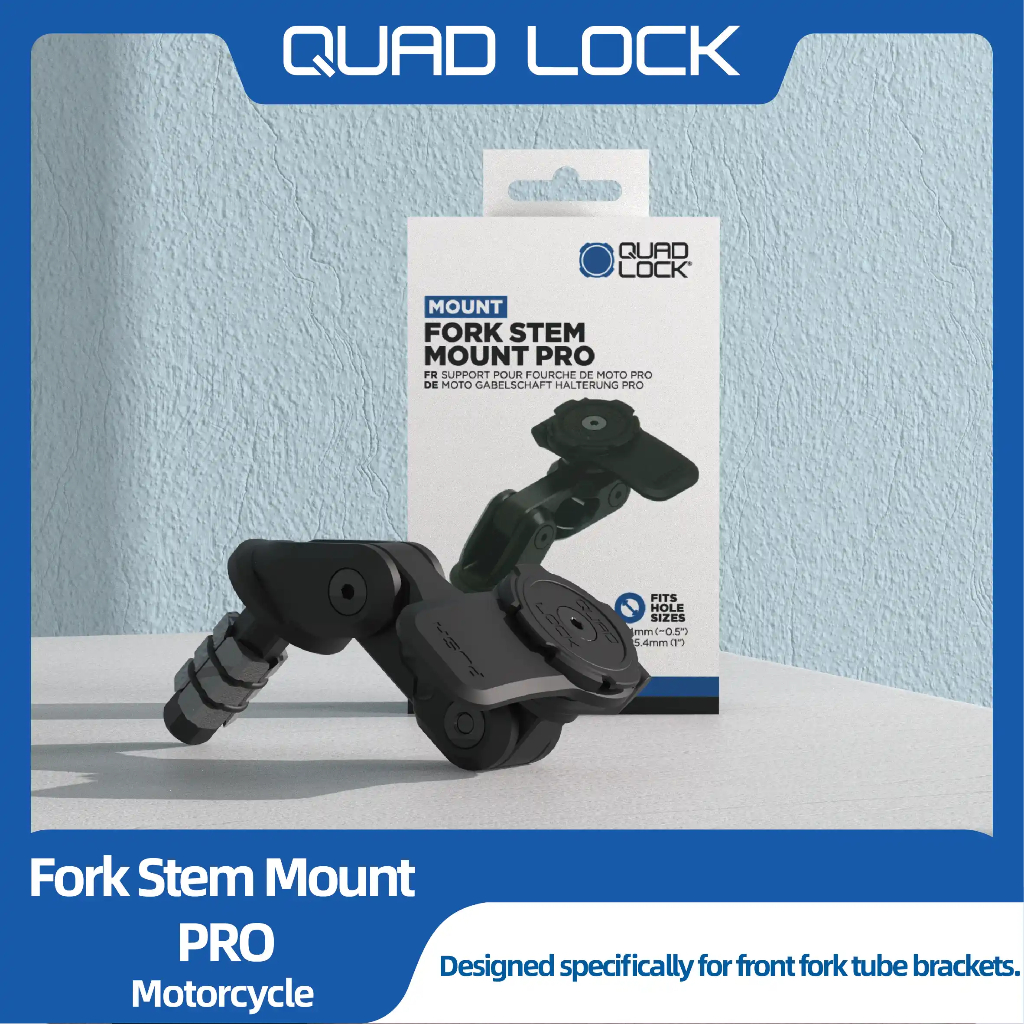 ที่วางโทรศัพท์มอเตอร์ไซค์ Quad Lock- ที่วางก้านส้อม PRO