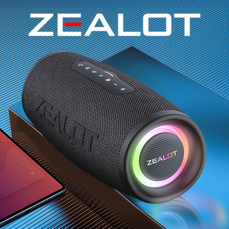 ZEALOT S56 40W IPX6 ลําโพงบลูทูธกันน้ํา 8000mAh 30H เวลาเล่นแบบพกพาลําโพงไร้สายกลางแจ้ง Bass Booster สําหรับ Camping Travel คาราโอเกะ