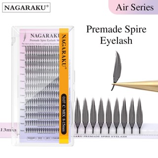 Nagaraku Spire ขนตาปลอม Air Series Premade Feather Light Eye…