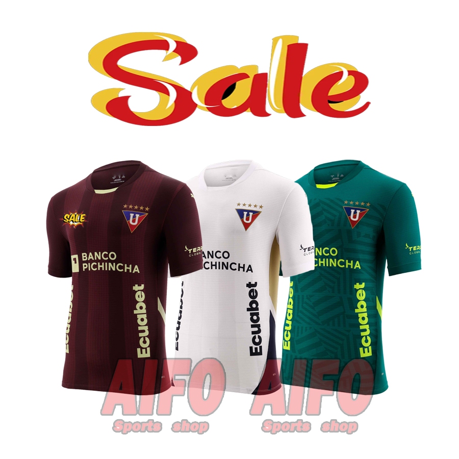 คุณภาพสูง LDU Quito Home Away Jersey 25/26 ฟุตบอลฟุตบอลฟุตบอลเสื้อฟุตบอลผู้ชายกีฬาเสื้อยืด S-4XL แฟนรุ่น