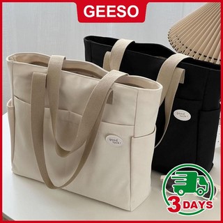 GEESO Original Japanese Nylon Waterproof Bag Multi-pocket Large-capacity Student shoulder bag Casual Literary Woman Bag Laptop Bag Tote Bag 单肩手提包