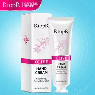 RtopR FDA ครีมบำรุงมือจากน้ำมันมะกอก - สารสกัดจากน้ำมันมะกอกและวิตามิน E ช่วยให้ความชุ่มชื้น ป้องกันการแตกแห้ง ไม่มันและมีกลิ่นหอม ขนาดพกพา