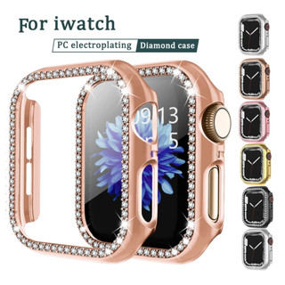 เคส Watch Series 11,10, 9 8 7 6 5 4 3 2 1 i watch เคส iwatch case Size 41mm 45mm 40mm 42mm 44mm เคส i watch case Bling Diamond เคส i Watch Case