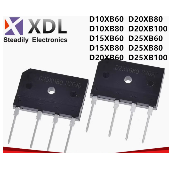 เตาแม่เหล็กไฟฟ้า Rectifier Bridge D10XB D20XB20 D15XB D25XB D20XB 60 80 100 20A