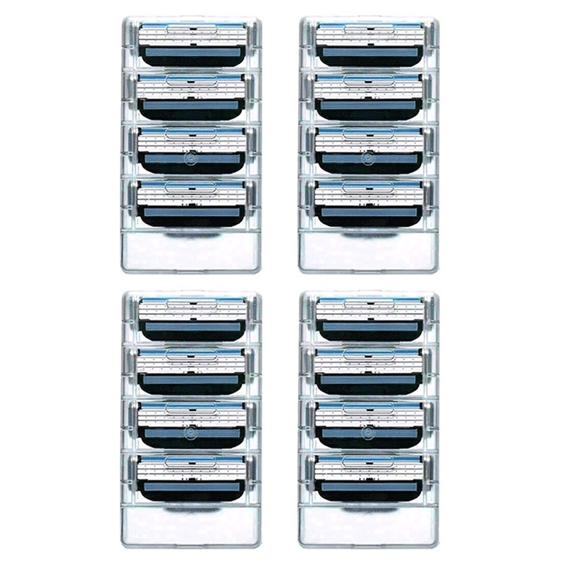 16 PCSgillettes MACH 3 ใบมีดโกน ตลับหมึก สําหรับผู้ชาย