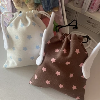 แฟชั่น Canvas Star Bundle Pocket Travel เครื่องสําอางเครื่องเขียนถุงเก็บกันฝุ่น