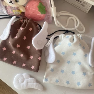 แฟชั่น Canvas Star Bundle Pocket Travel เครื่องสําอางเครื่องเขียนถุงเก็บกันฝุ่น