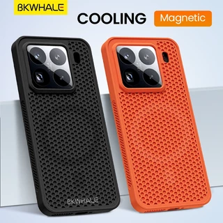 BKWHALE Coolingเคสโทรศัพท์แม่เหล็กสําหรับXiaomi 17 15 14 13 13T Poco F8 Pro F7 Ultra F6 Pro F5 Pro X8 Pro Max Redmi K60 K70 Ultra K80 K90 Pro Max Anti Fallปกหลังปลอกนุ่ม