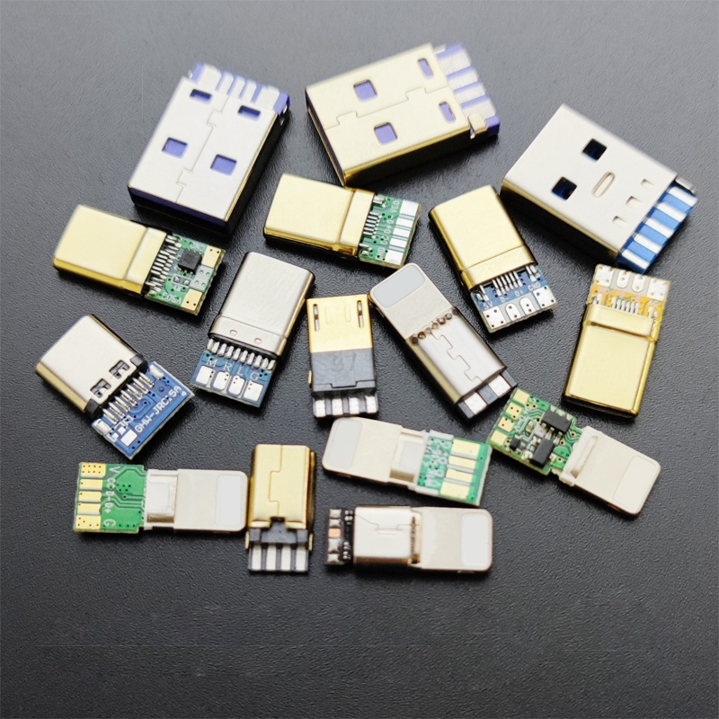 Type c to Type c PD 100W ปลั๊กชาร์จ USB เคลือบทอง