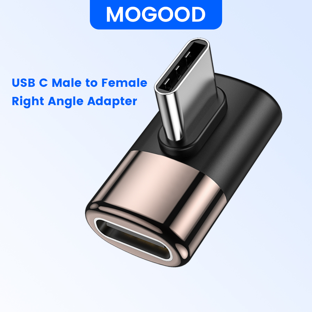 90 องศา USB C อะแดปเตอร์มุมขวา USB C ชายกับ USB C หญิง Extender, USB Type C Thunderbolt Extender สํา