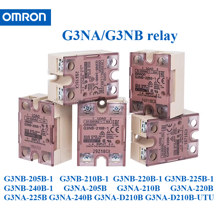Omron Solid State Relay G3NB-205B-210B-220B-225B-240B-1 G3NA-205B-210B-220B-225B-240B-D210B-D210B-UT