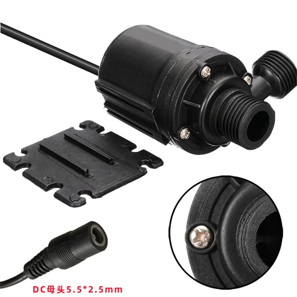 ปั๊มน้ํา DC แบบจุ่ม 12V 24V, อินเทอร์เฟซเกลียวตัวผู้ 1/2